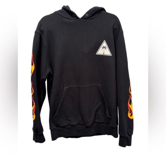 Palm Angels Other - Palm Angels Black and Orange Flame Sweatshirt